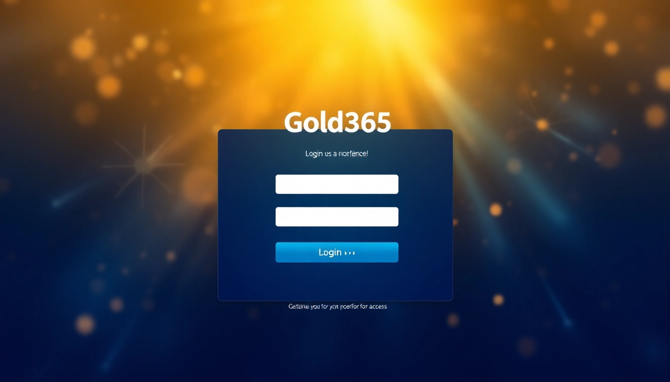 Trusted gold365 login page with clear fields, secure design, and user-friendly interface,ready for quick access