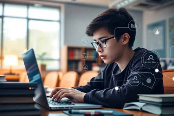 Student working with AI humanizers for academic AI humanizers to improve writing authenticity