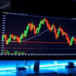 Professional trader using trading view platform to analyze market trends and charts accurately