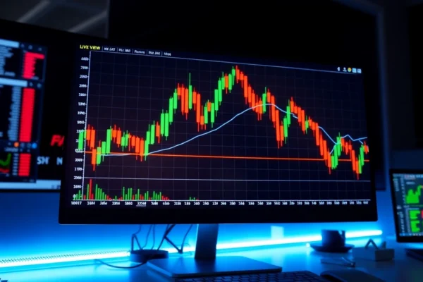 Professional trader using trading view platform to analyze market trends and charts accurately