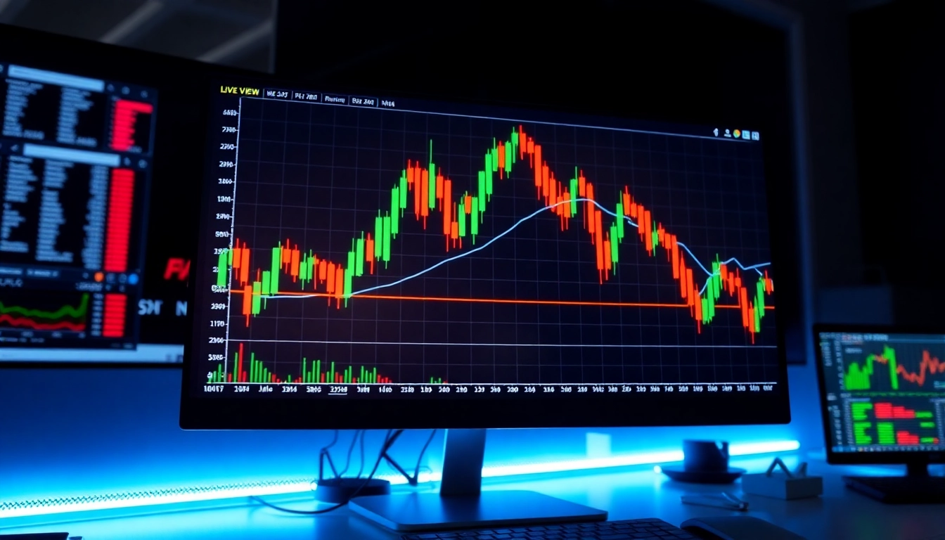 Professional trader using trading view platform to analyze market trends and charts accurately
